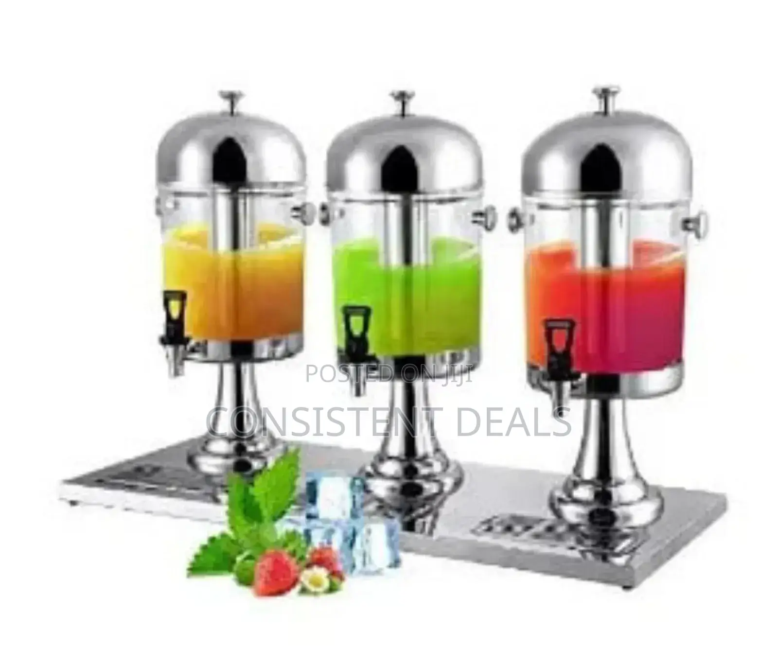 Triple Non Electric Beverage Juice Dispenser