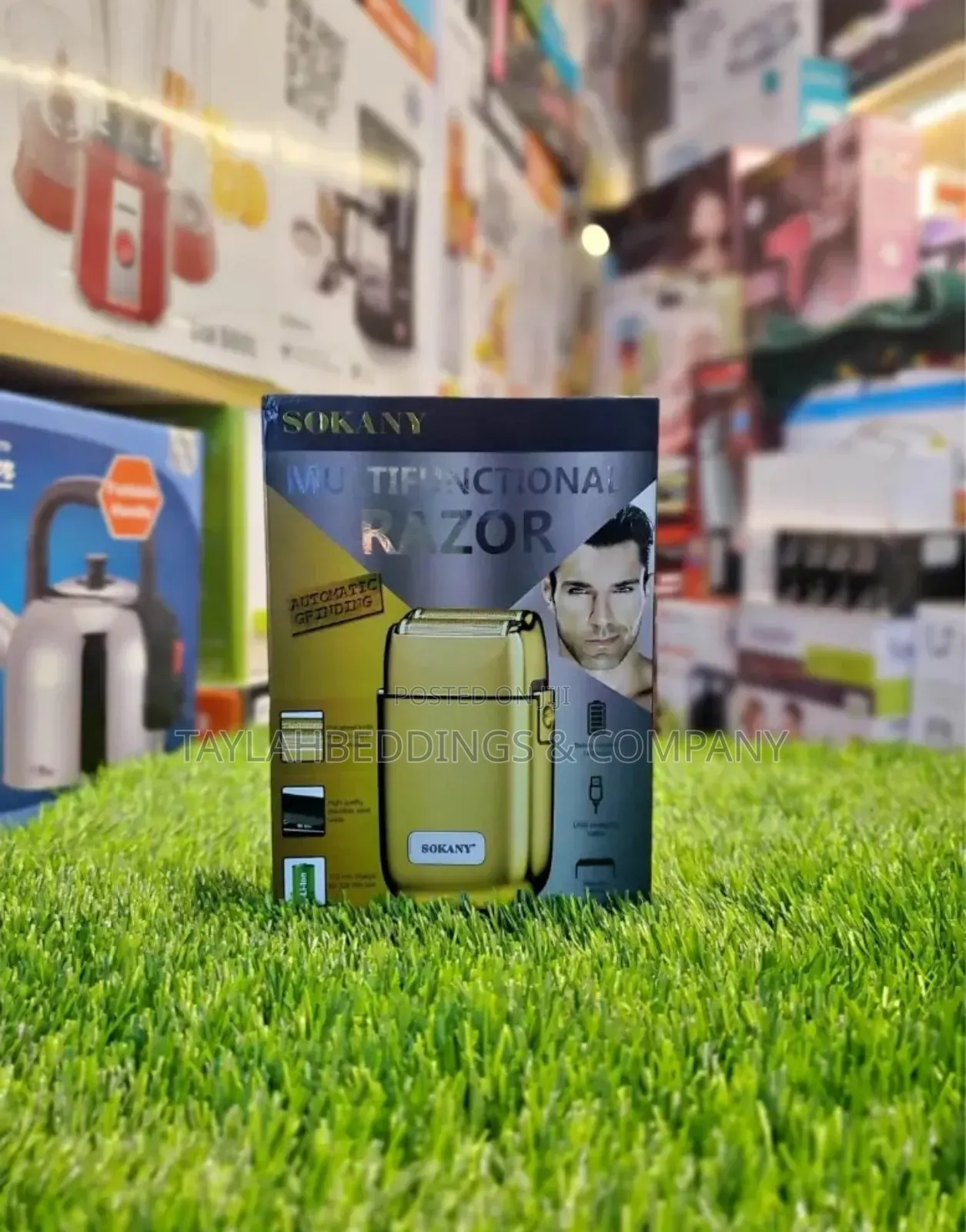 Cordless Metal Double Electric Shaver for Men