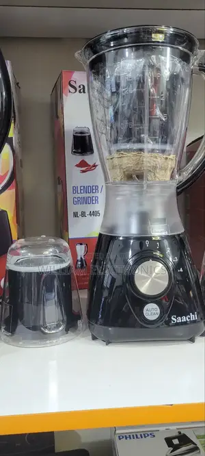 2in1 Saachi Electric Blender/Saachi Grinder -Black 1.5L