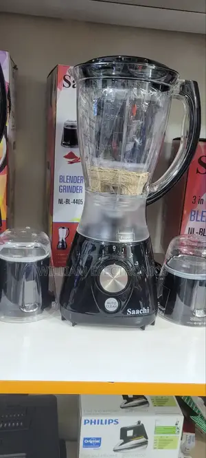 1.5L Saachi Grinder/2in1 Saachi Electric Blender-Black