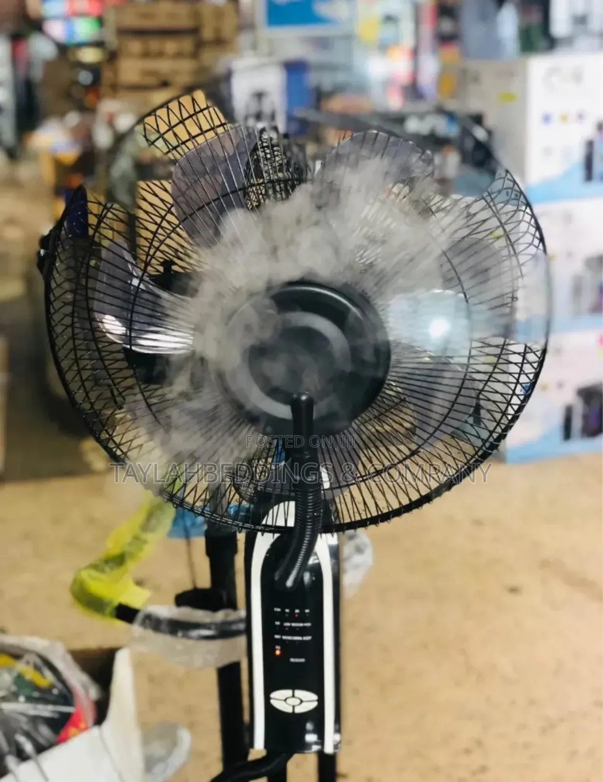Pedestal Misting Fan With Water Tank Oscillating Misting Fan