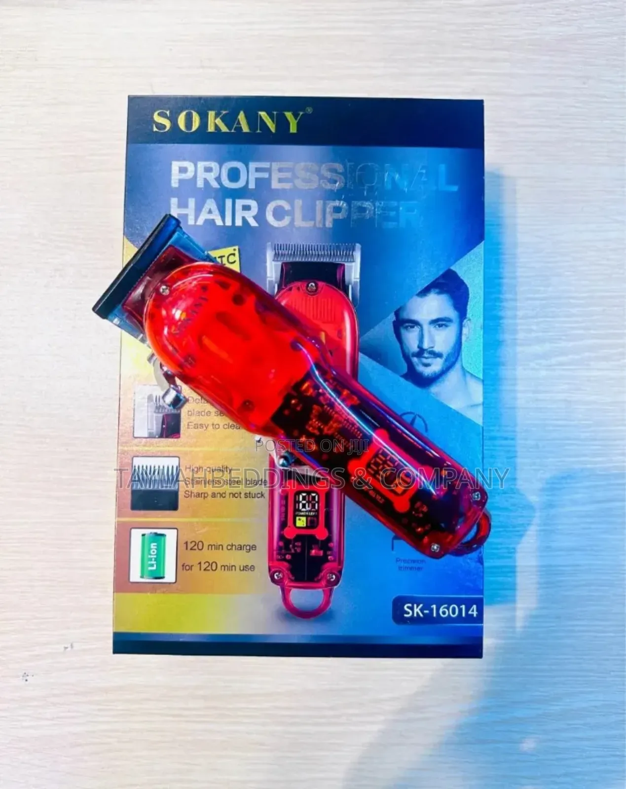 Sokany Beard Hair Trimmer for Men - Red