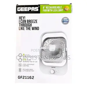 Geegeepas Rechargeable Fan