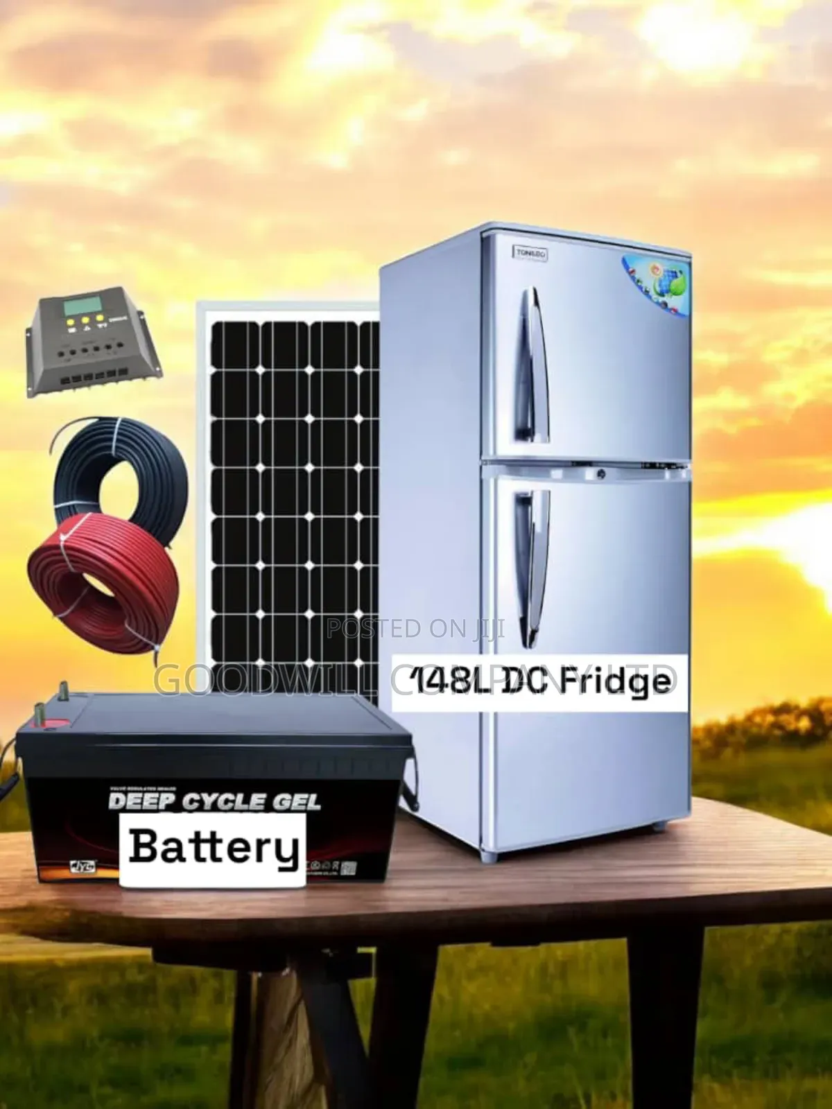 400w Solar Full Kit 148 Liters DC/Solar Fridge