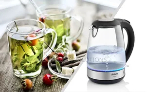 ARZUM 1.7L Glassy Tea | Water Kettle Electric With LED Light