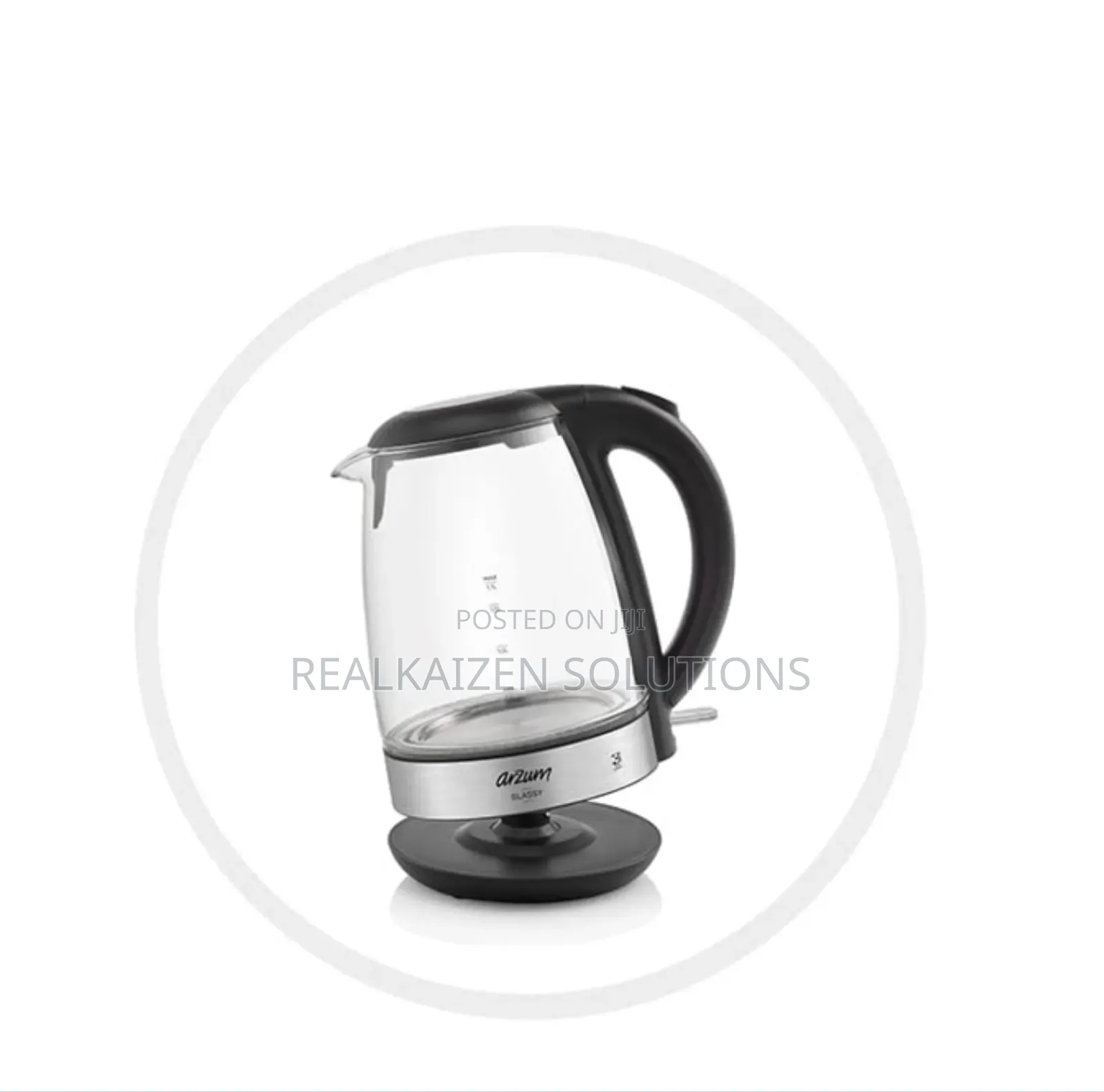 ARZUM 1.7L Glassy Tea | Water Kettle Electric With LED Light