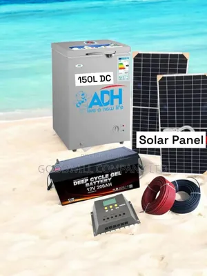300w Solar Full Kit With 150 Liters DC/Solar Deep Freezer