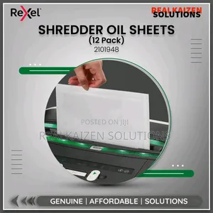 REXEL Paper Shredder Oil SHEETS | Pack of 12 A5 Size
