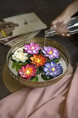 Water Sensor Floating Diyas Smokeless Flameless Candles