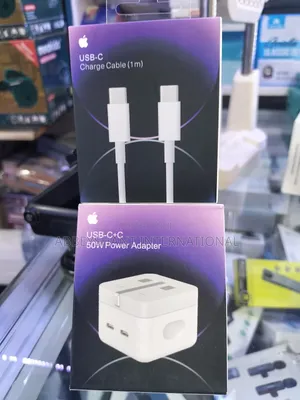 iPhone 14 Pro Charger 50W USB-C+C Power Adapter USB-C