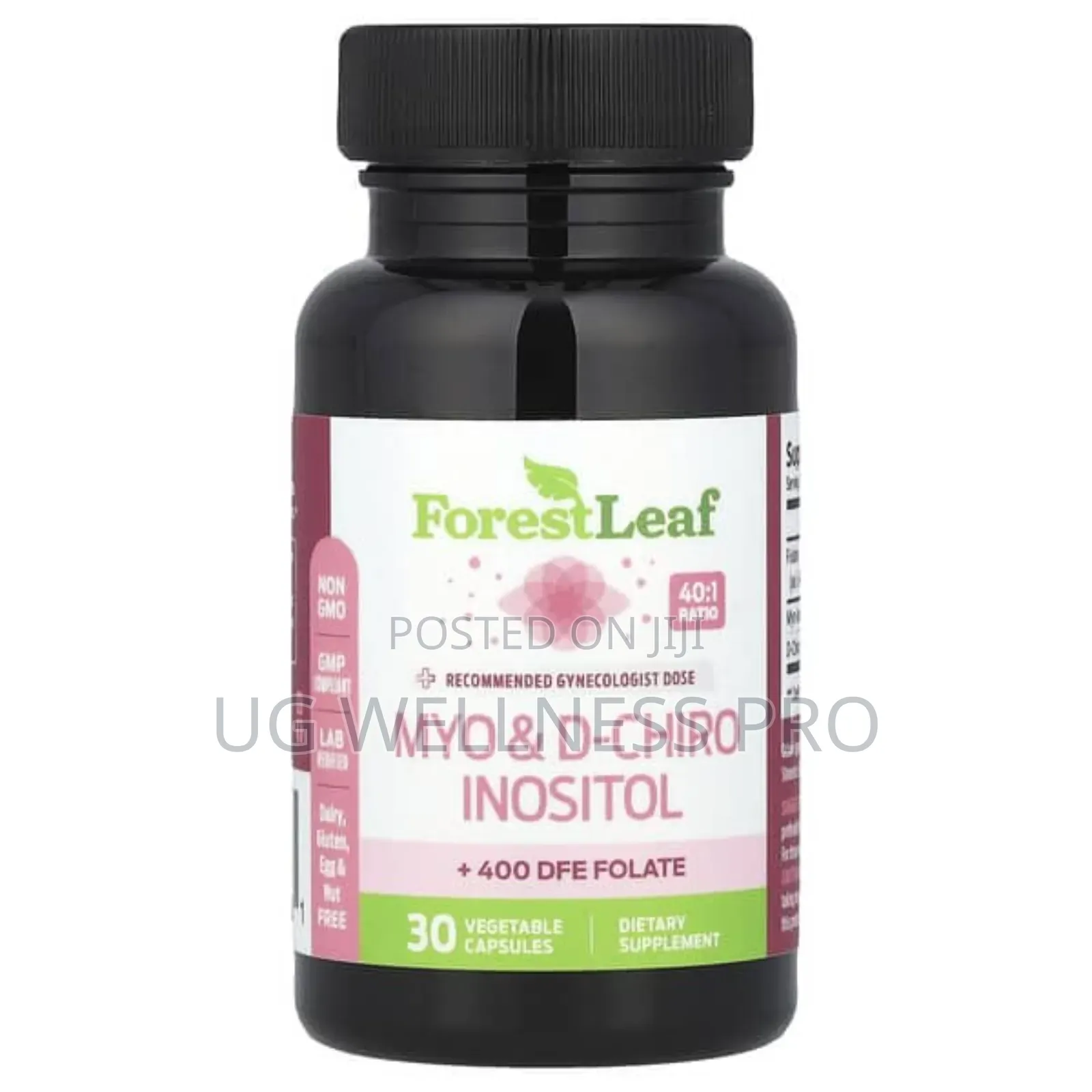 Forest Leaf, Myo D-Chiro Inositol, 30 Vegetable Capsules
