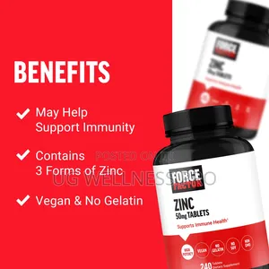 Force Factor, Zinc, 50 Mg, 240 Tablets