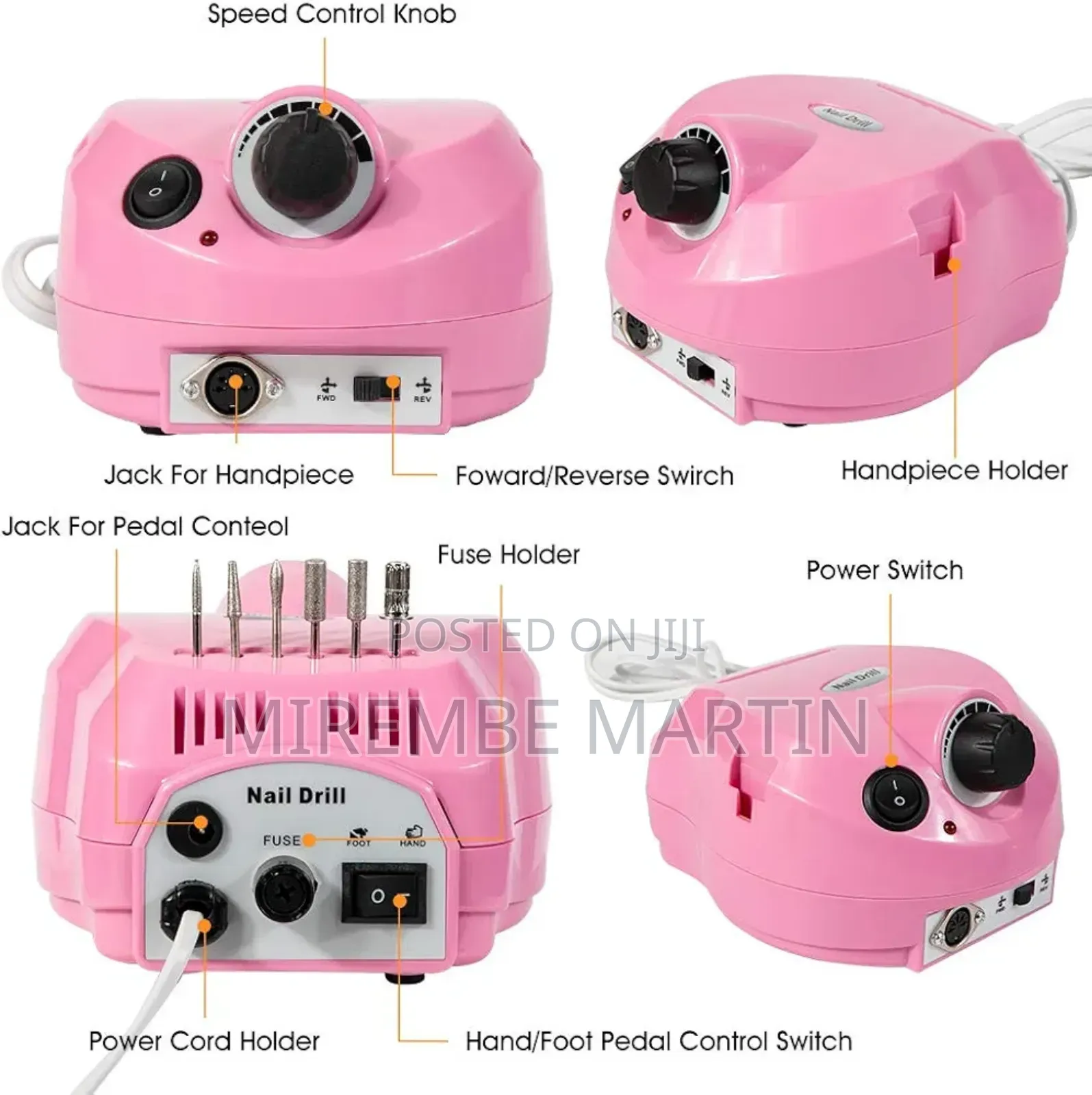 Professional Nail 30000rpm Electric Nail Drill Machine Kit