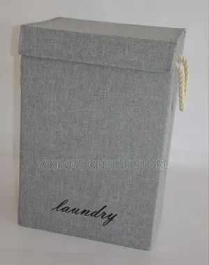 Laundry Basket Grey Width 40 X Depth 30 Cm X Height 60 Cm