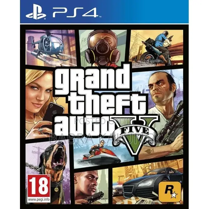 Grand Theft Auto v Playstation 4 Game Disks- Multicolor