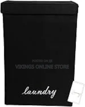 Laundry Basket Free-Standing Organizer Foldable.Black
