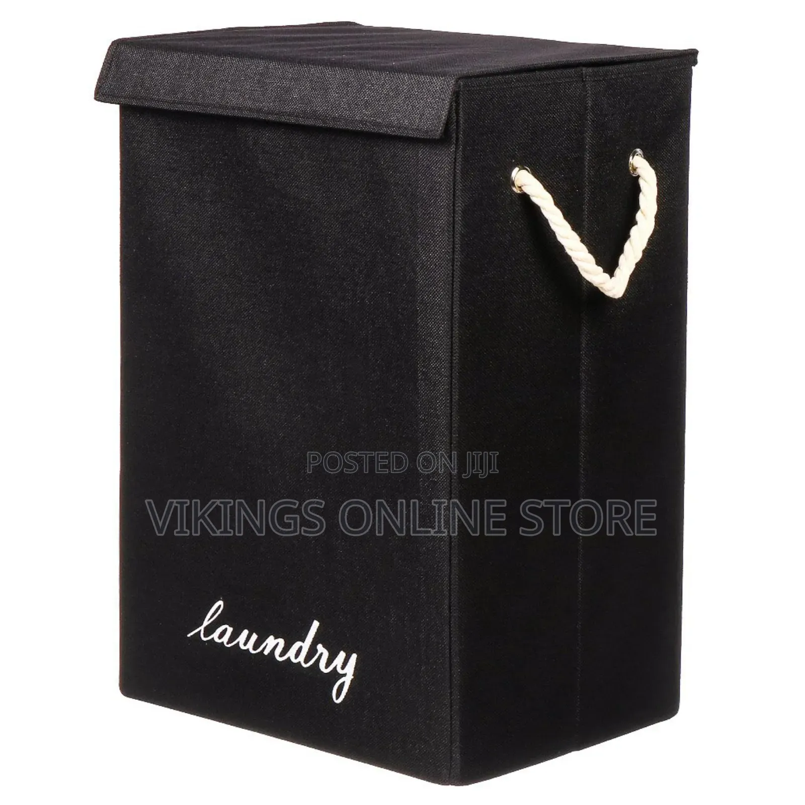 Laundry Basket Free-Standing Organizer Foldable.Black