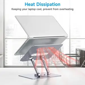 Adjustable Laptop Stand With 360 Rotating Base, Computer
