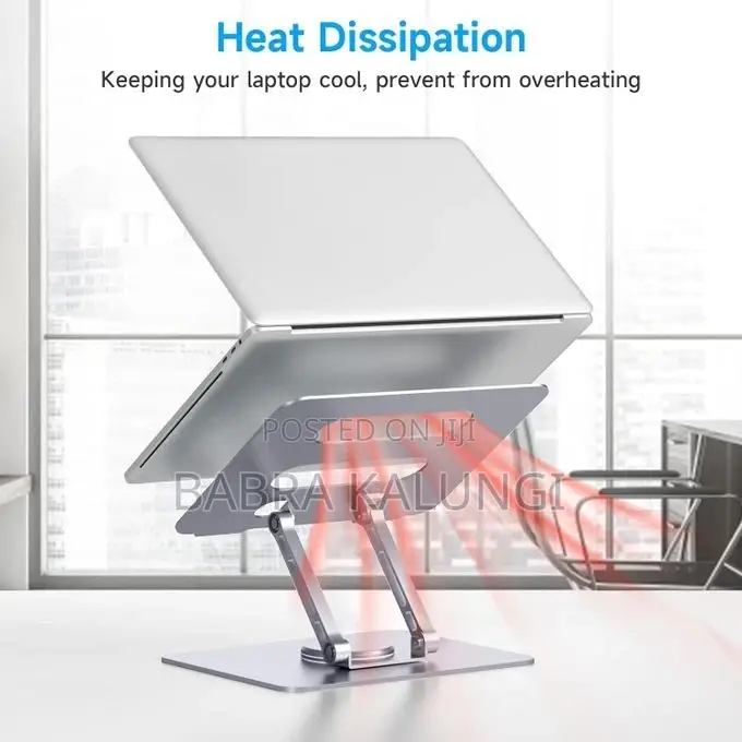 Adjustable Laptop Stand With 360 Rotating Base, Computer