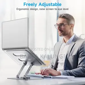 Adjustable Laptop Stand With 360 Rotating Base, Computer
