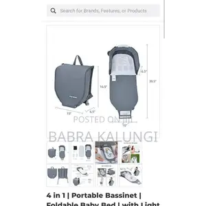 2 in 1 Baby Portable Bassinet and Storage Diaper Bag