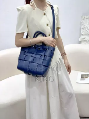 Spot Woven Tote Handbag
