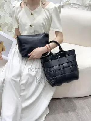 Crack Woven Tote Handbag