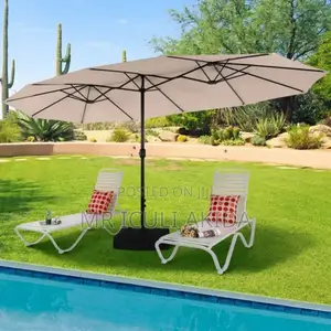5mtrs Triple Swimming Pool Side Phi-Villa Garden Umbrella