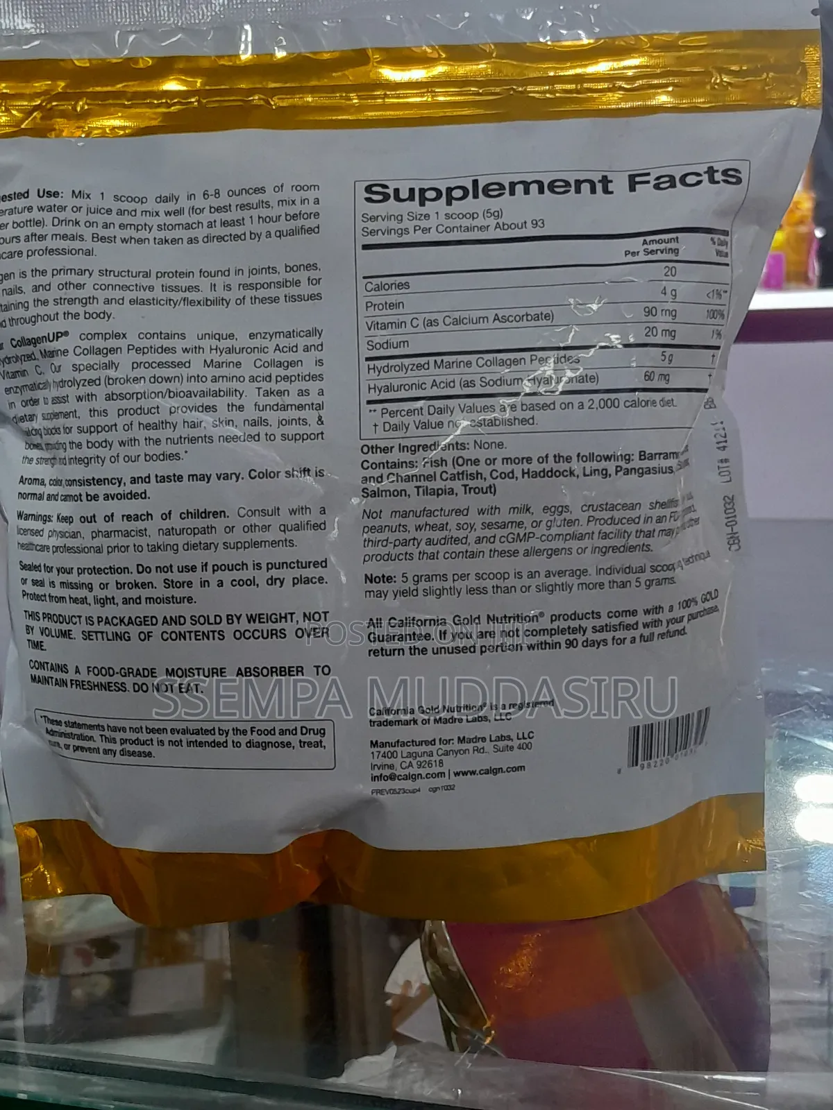 California Gold Nutrition Collagen Up
