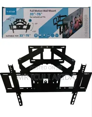 V-Star Full Motion TV Wall Mount 33"-72" Holds Upto 100kgs