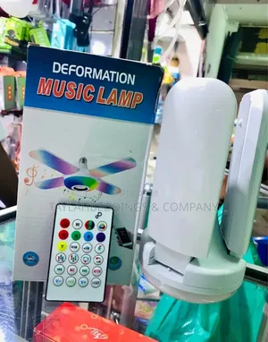 Mini Fan Shape Light Bulb With Speaker Remote Control