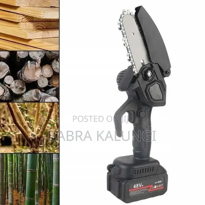 Battery-Powered Cordless Chain Saw, Portable Electric