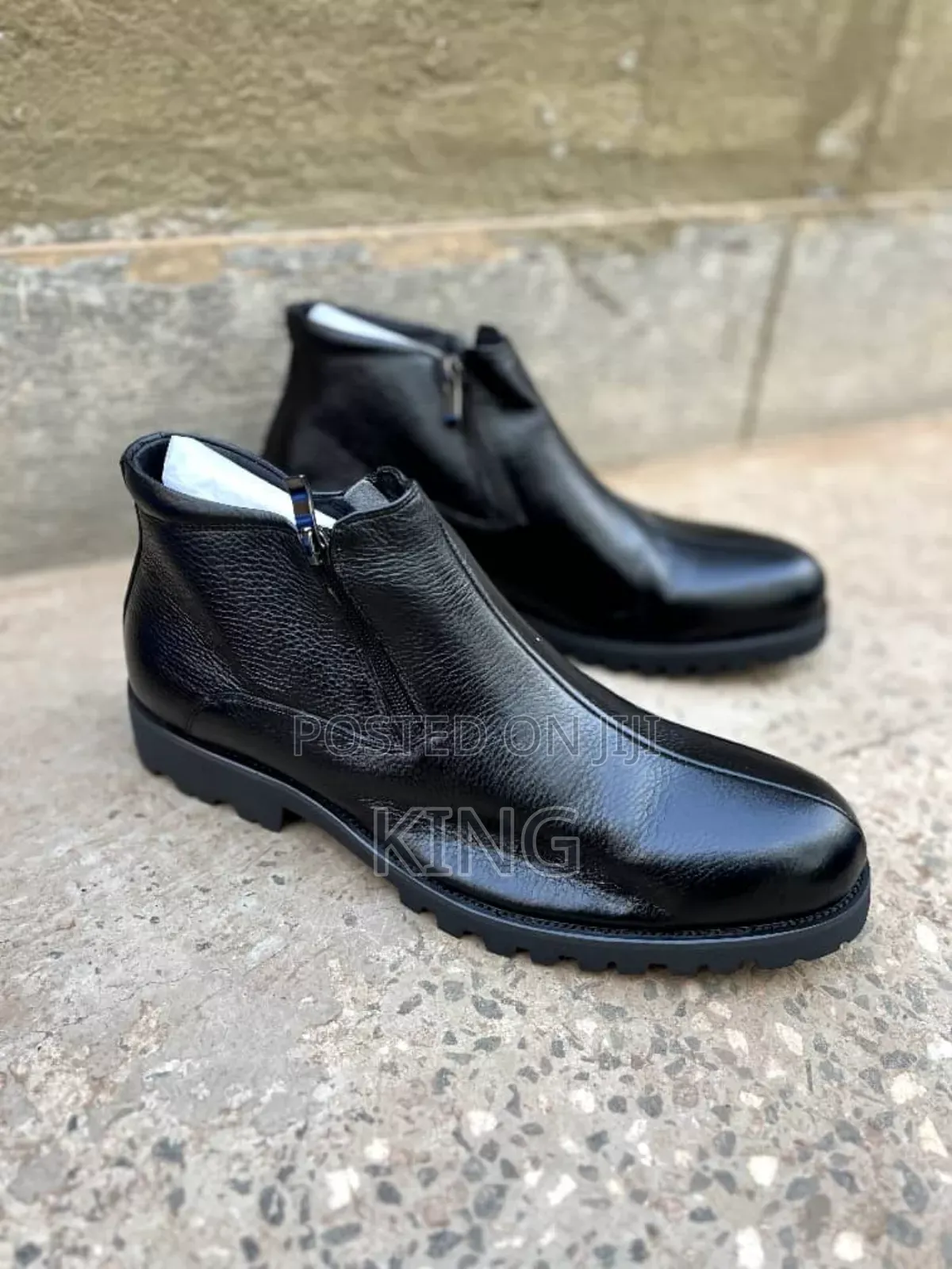 Certified Gentle Leather Boots. Men