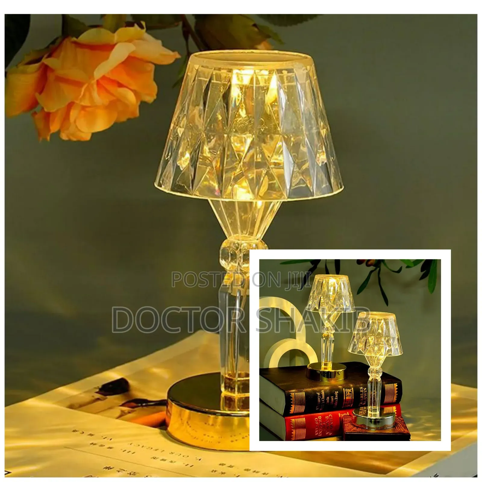 Unique Crystal Design Table Lamp