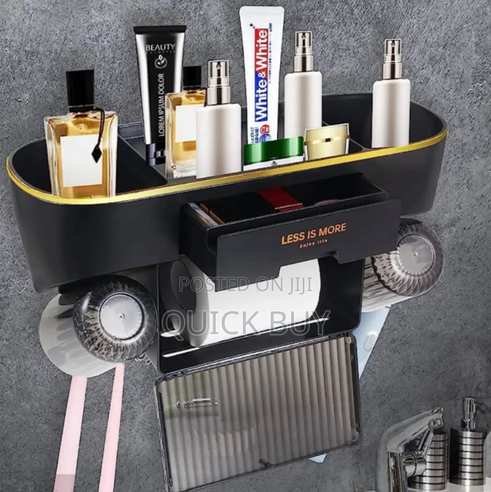 Classic Multifunctional Toothpaste Dispenser Brush Holder