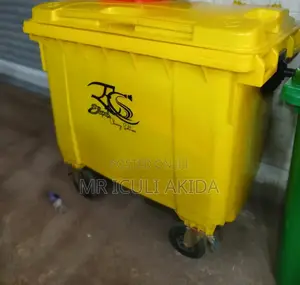 660litres Heavy-Duty Commercial Wastebin/Dustbin With 4tyres