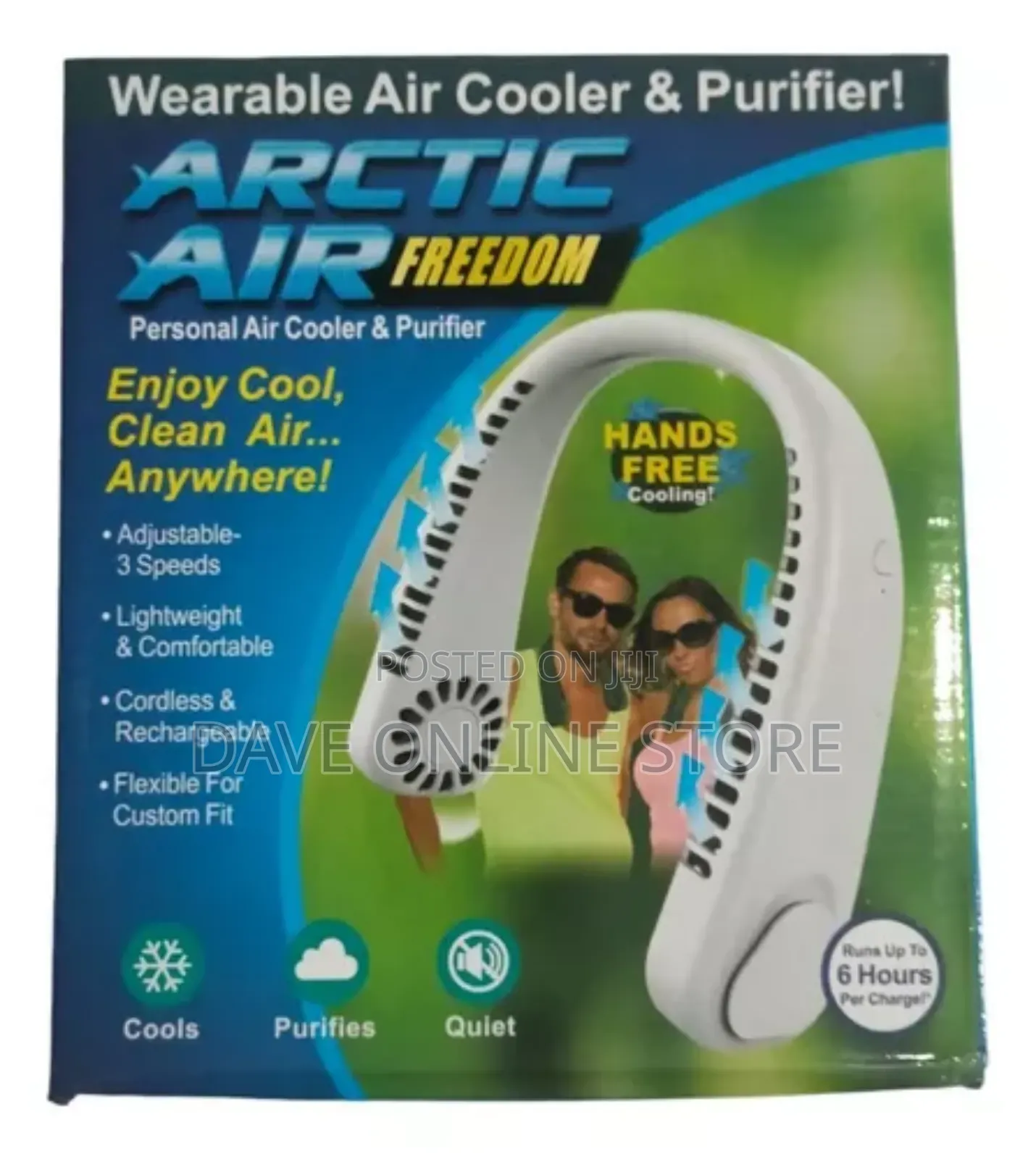 Portable Air Cooler Neck Fan for Cold Air