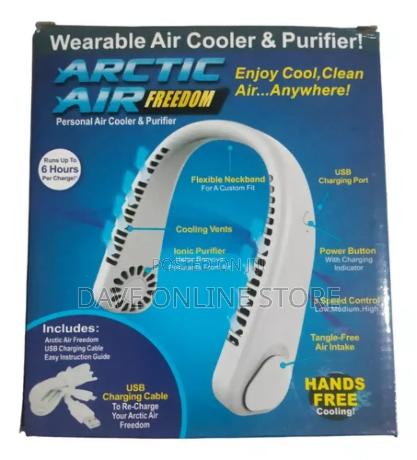 Portable Air Cooler Neck Fan for Cold Air