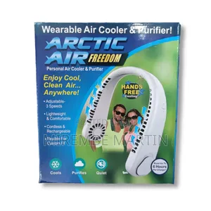 Mini Neck Fan With USB Cable and Rechargeable