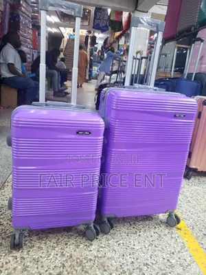 Pure Rubber Plastic Suitcases. Medium. ( Purple)