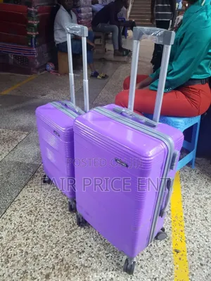 Pure Rubber Plastic Suitcases. Medium. ( Purple)