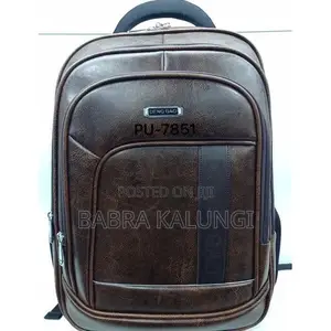 DENGGAO 20 Inch Leather Carry-on Travel Backpack