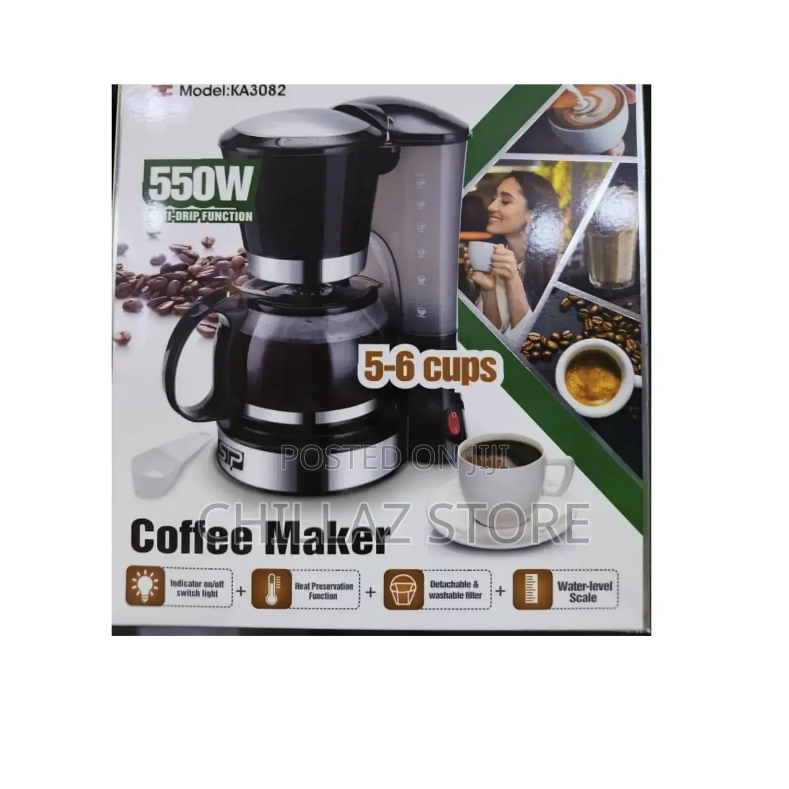 DSP 550w 5-6 Cups Coffee Maker.