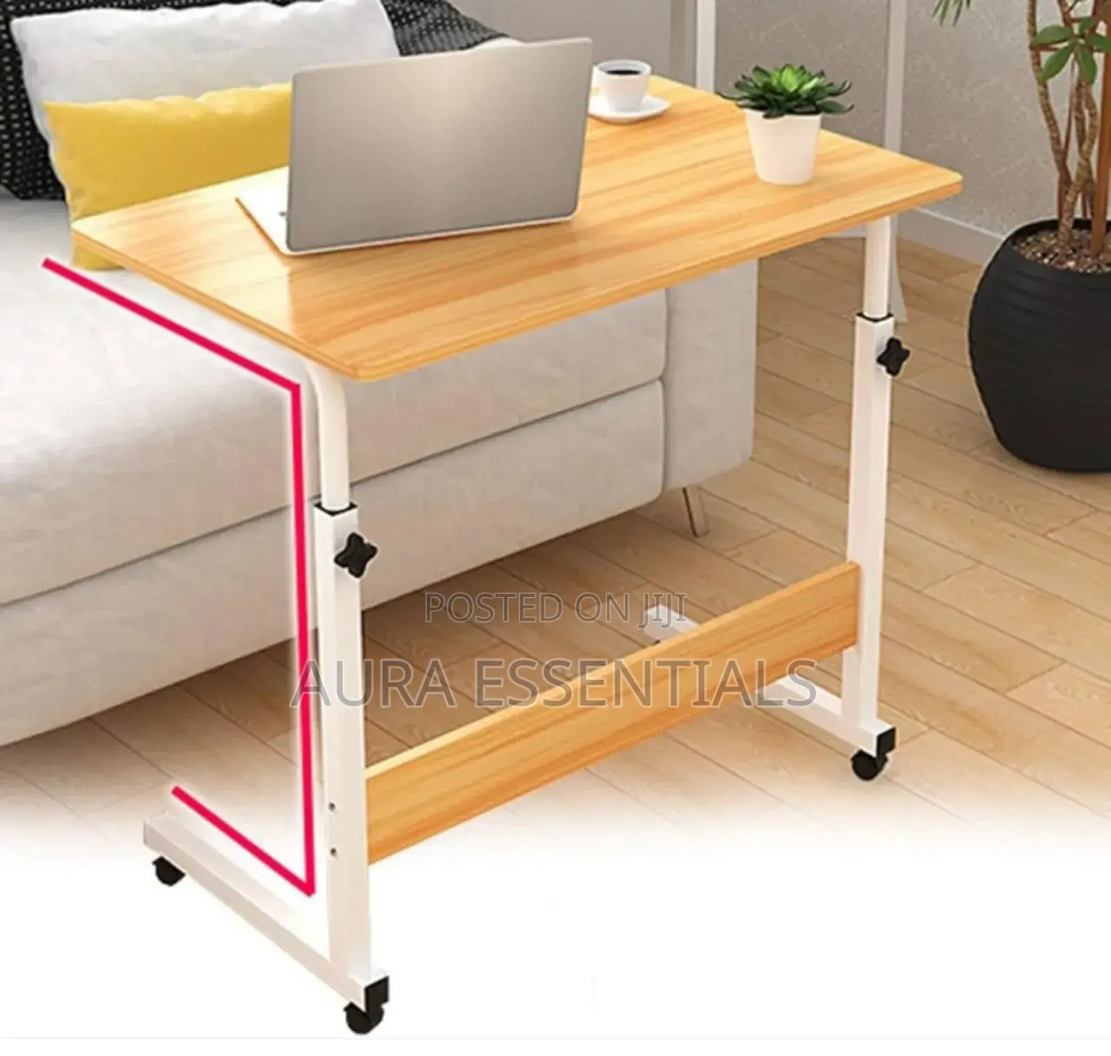 Single Computer Laptop Table With Wheels