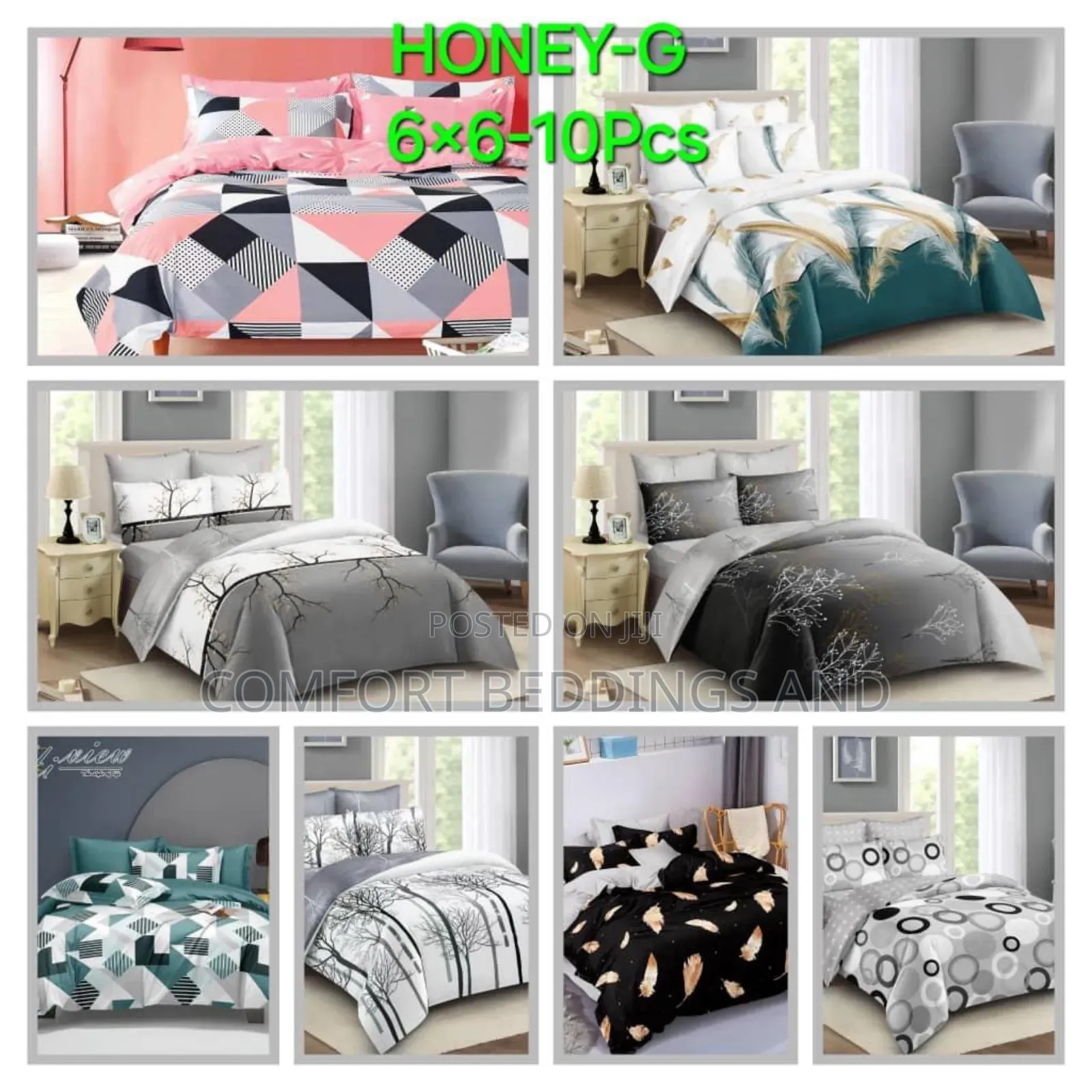 10 Peices Duvets Bedcover 6*6