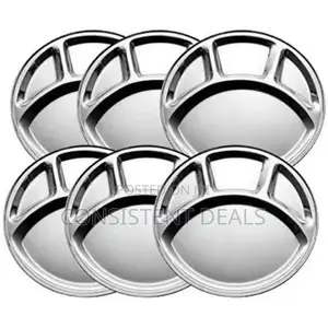 Stainless Steel 4 Section Food Plate