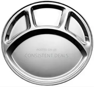 Stainless Steel 4 Section Food Plate
