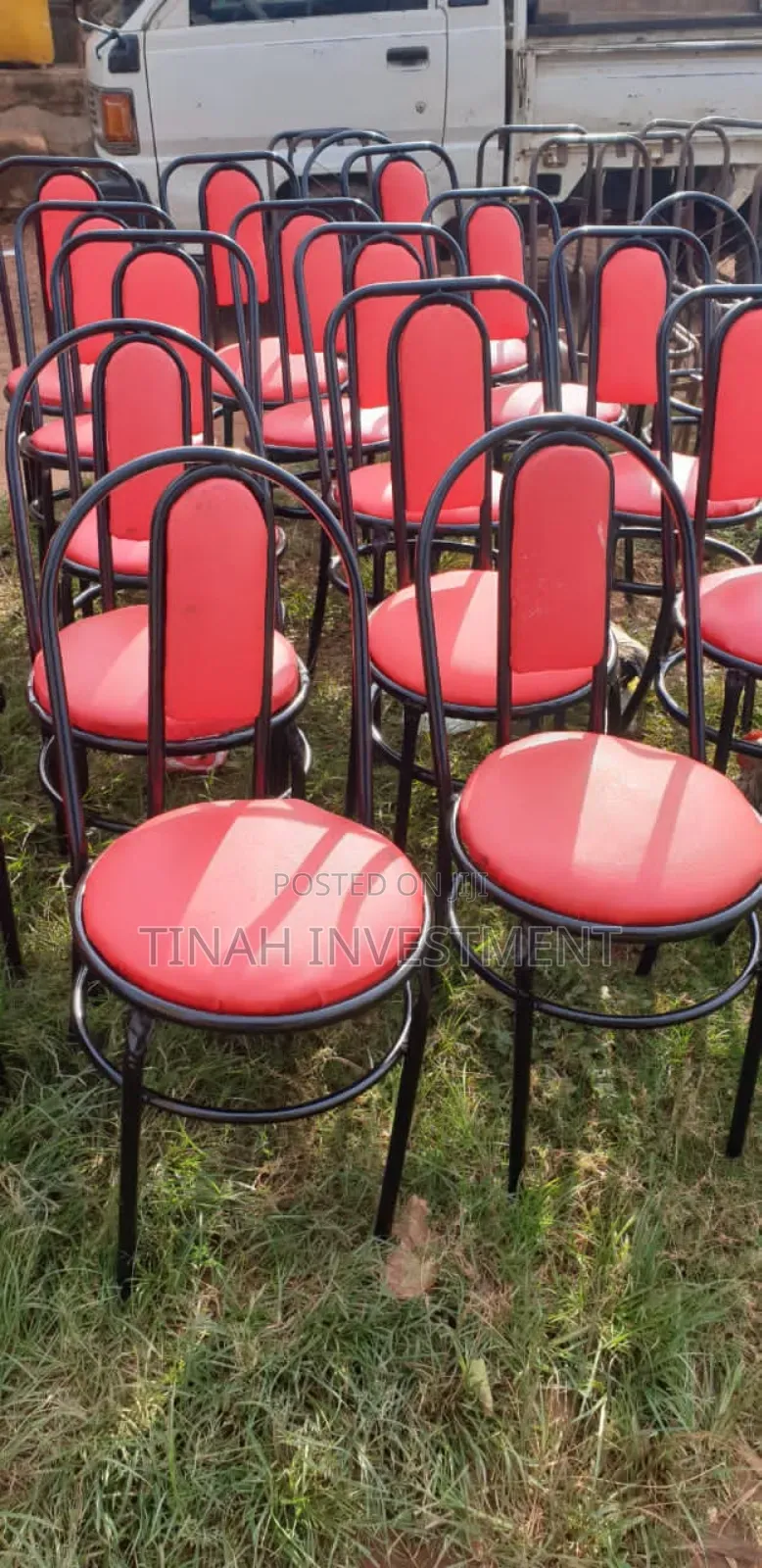 Metallic Chairs Back