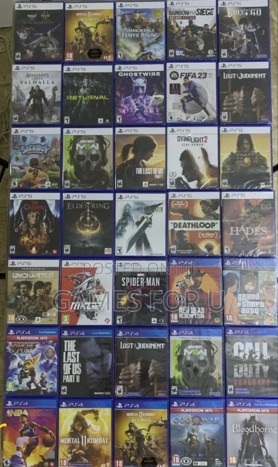 Brand New Ps5 Games in All Categories.,.G