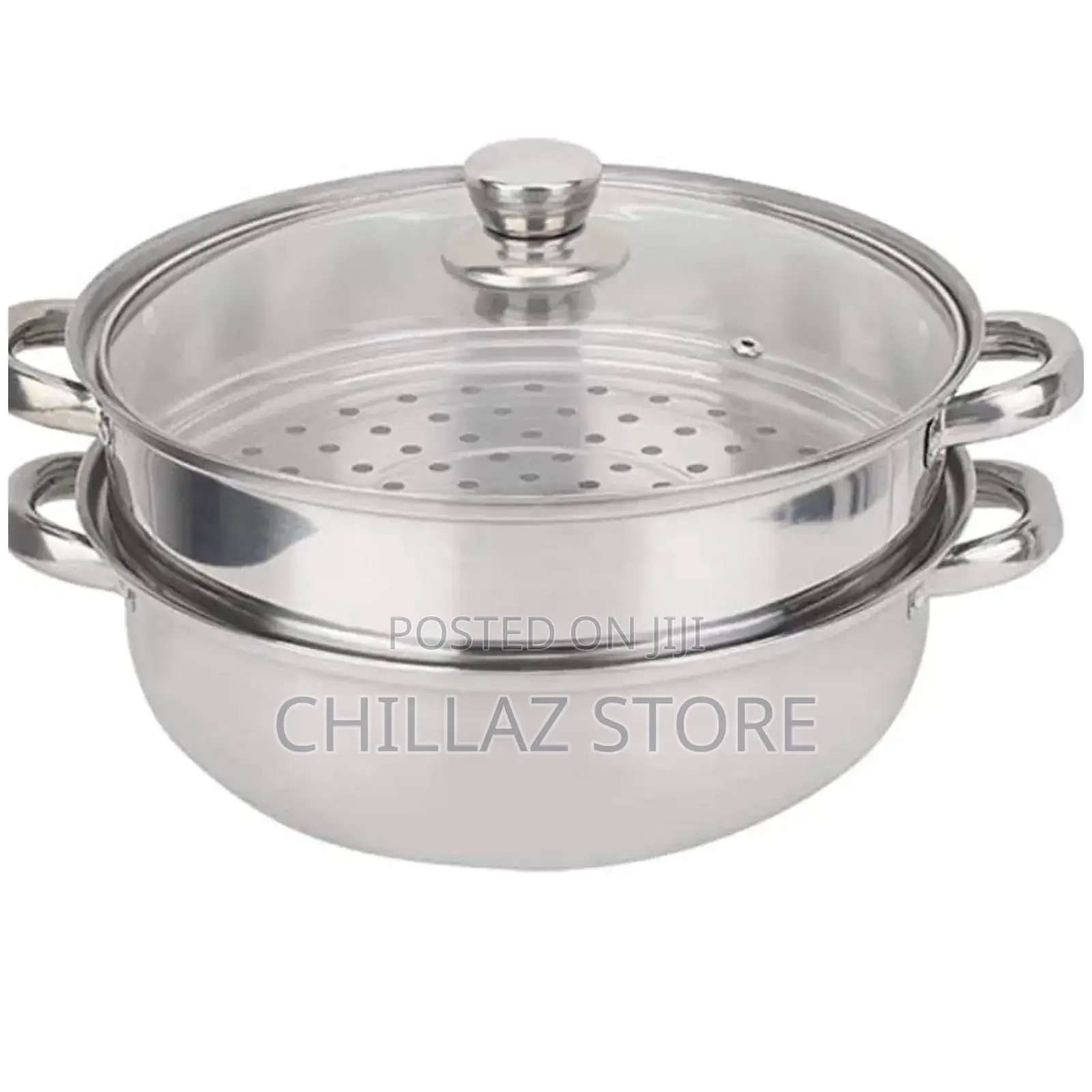 2 Tier Stainless Steel Food Steamer Pot.